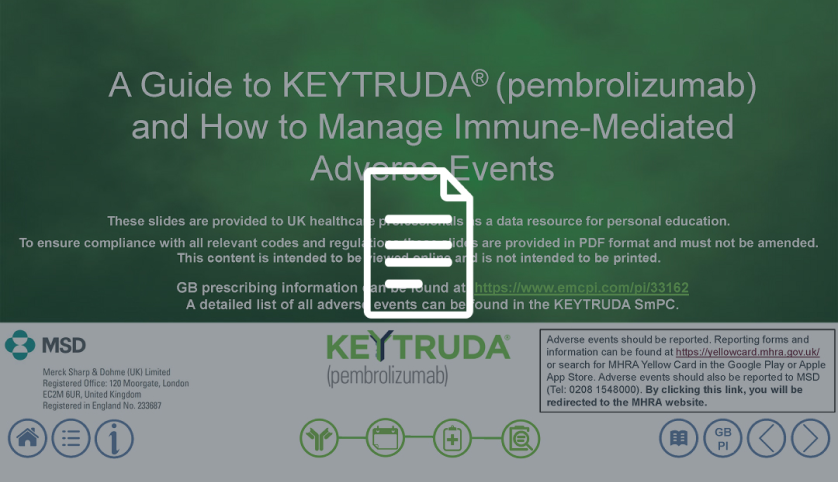 A guide to KEYTRUDA® (pembrolizumab) and how to manage immune-mediated adverse events